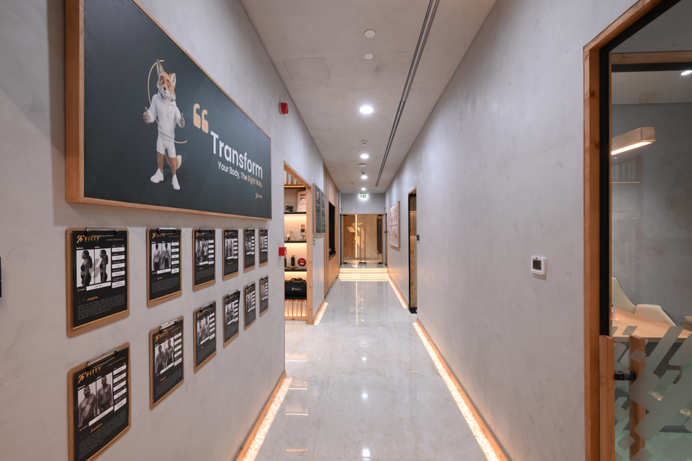 Client transformation wall at Fitty