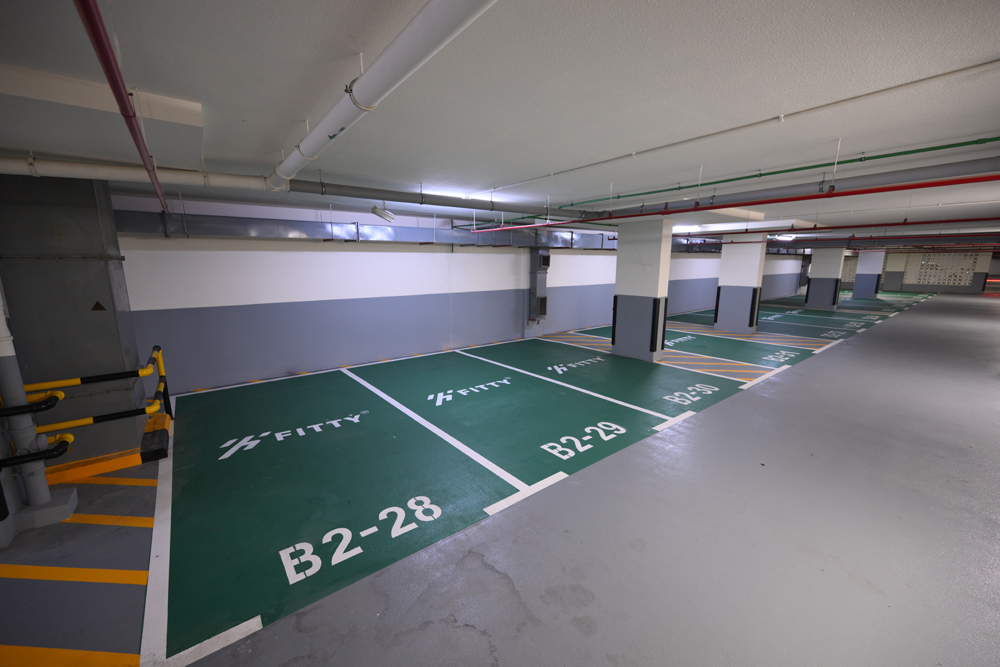 Dedicated member parking at Fitty