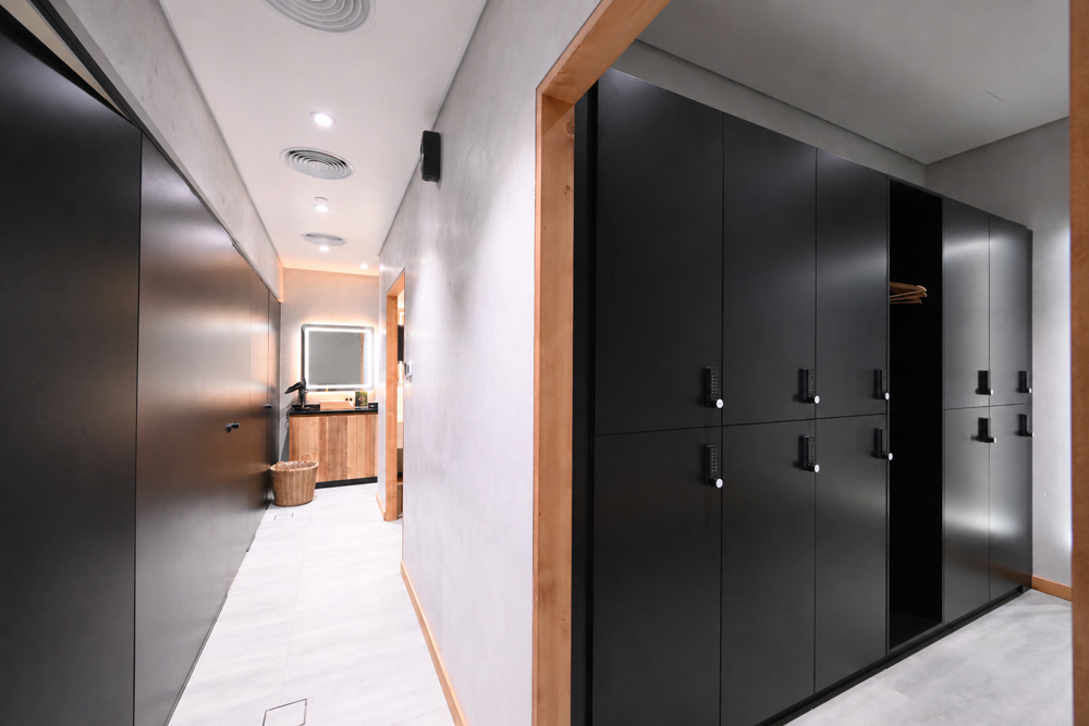 Private locker suites at Fitty