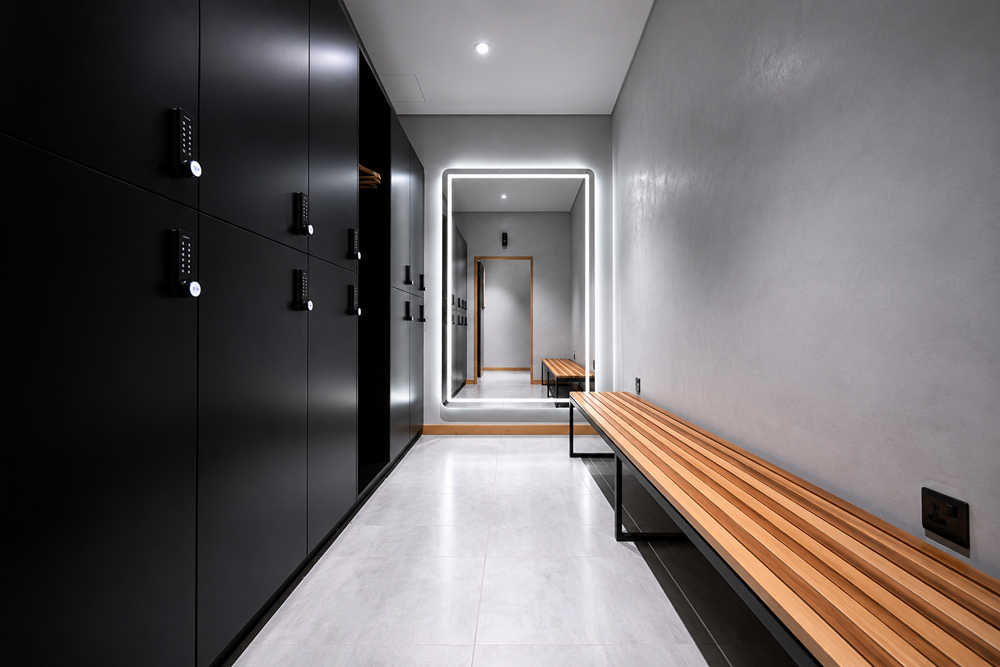 Locker room at Fitty